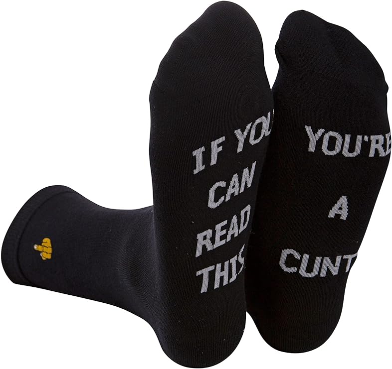 Rude Slogan Socks - You're a C*nt