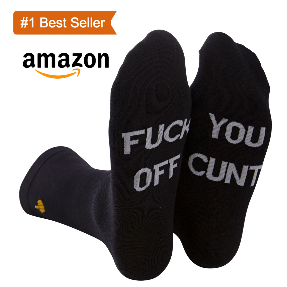 Rude Slogan Socks - Fuck Off You C*nt