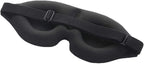 Black foam funny sleep mask with adjustable elastic strap and metal buckle for comfortable nighttime use