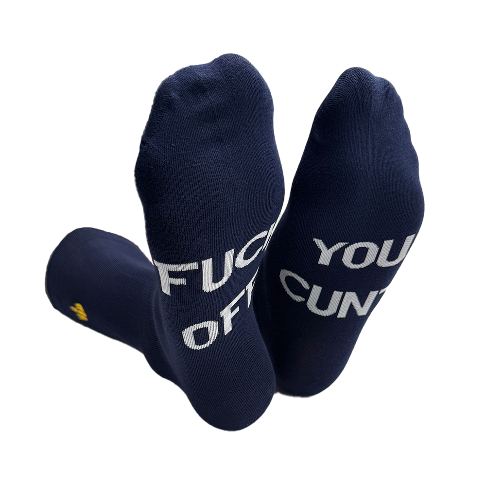 Rude Slogan Socks - F OFF You C