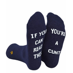 Rude Slogan Socks - If You Can Read This