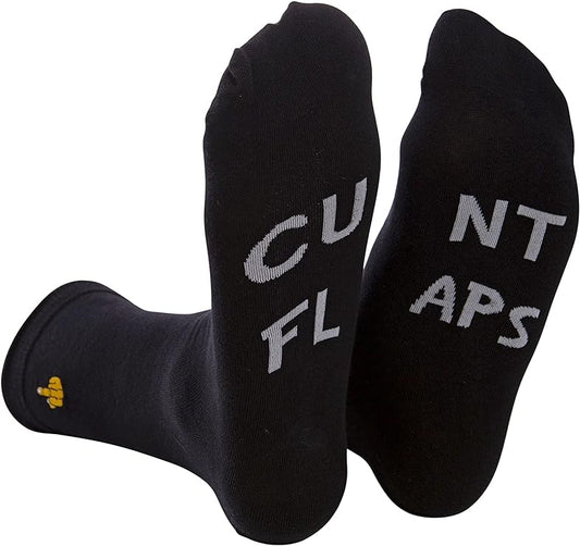 Rude Slogan Socks - Cunt Flaps