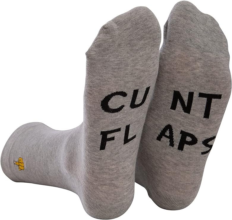 Rude Slogan Socks - C**t Flaps
