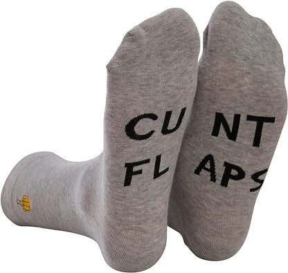 Rude Slogan Socks - Cunt Flaps