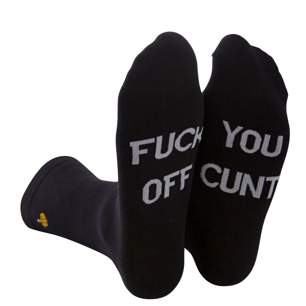 Rude Slogan Socks - F OFF You C